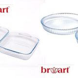 Broart 4Lu Borcam Seti - 2 Yuvarlak + 2 Kare Tepsi