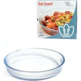 Broart Borart Petekli Küçük Boy Cam Tepsi 1700 cc.
