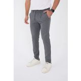 BROCARD Erkek Kışlık Jogger Slimfit Bel Yarım Lastikli Koyu gri Kumaş Pantolon