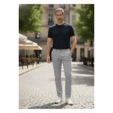 BROCARD Kışlık Gabardin Chino Pantolon Regular Fit Erkek Açık Gri