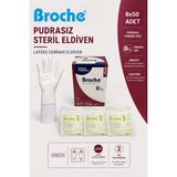 Broche Pudrasız Steril Cerrahi Eldiven No: 8,5 8'li Paket