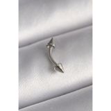 BrocksCo 316L Çelik Gümüş Rk Çivi Model Piercing