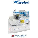 Broderi BD-747D 4 Ip Mekanik Kafadan Motorlu Sessiz Overlok Makinası (Uzun Masalı)