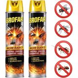 Brofar Haşere Öldürücü Sprey – Karasinek, Sivrisinek, Hamamböceği ve Karınca Için Etkili Çözüm 300 ml x 2 Adet Skt 04/2028