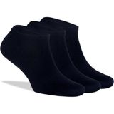 Brogetti Sneakers Siyah Unisex Çorap Bambu Kısa Soket 3'lü Paket - 36 - 40
