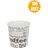 Broken Stone 4 Oz Karton Bardak 100 Adet Sızdırmaz - Renkli - 119 ml