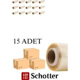 Broken Stone Pvc Streç Film Kutusuz 45 cm x 300 M – 9 Mic (15’li Koli) - 300 METRE