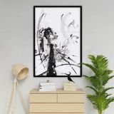 Broken Yağlı Boya Dokulu Tablo 100X150 Gümüş Çerçeveli