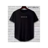 Broklyn Baskılı Original Ünisex Yazlık T-shirt Siyah