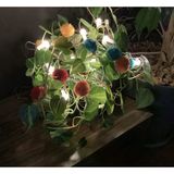 Brokoli Home Ponpon Berry Light Dekoratif Led Işık Zinciri Renkli Ponponlar