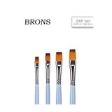 Brons 200F Sentetik Kıl Kısa Saplı Yağlıboya,Akrilik ve Guaj için kullanılan kaliteli fırça No:2