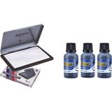 Brons BR-143 Metal Istampa No:1 + Brons Istampa Mürekkebi Mavi 30 cc 3'lü