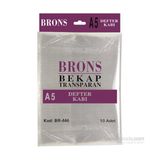 Brons Br-446 A5 Şeffaf Defter Kabı 10'lu Set Renkli Kapsama İçin Hazır Defterler