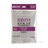 Brons Br-461 Hazır Defter Kabı A5 Şeffaf Bantlı 10 'lu Set