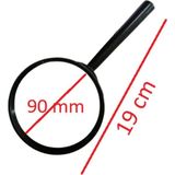 Brons Büyüteç 90 mm Siyah Renkli 1 Adet Görme Güçlüğü Çekenler İçin İdeal Kırtasiye Ürünü - 90mm x Standart x Siyah