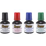 Brons Doldurulabilir Tahta Kalemi Mürekkebi 30 ml 4'lü Set