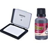 Brons No:3 Istampa + Istampa Mürekkebi Seti 30 ml Kırmızı