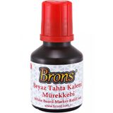 Brons Tahta Kalem Mürekkebi 30 Cc Kırmızı Beyaz Tahta Kalem Mürekkebi