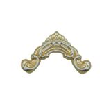 Bronz 4 Cm Çıta Uyumlu Dekoratif Köşe Motifi beyaz