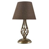 Bronz Eskitme Abajur Kahve Başlık 4649-E