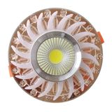 Bronz Kristal Cam Sıva Altı Spot Cob Led Armatür Beyaz Işıklı