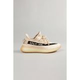 bronze ayakkabı Triko Siyah Bej Spor Ayakkabı