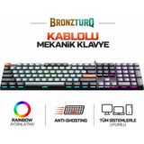 Bronzturq MK1175 Gri Kablolu Mekanik Gaming Klavye