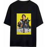 Brooklyn Nine-Nine Unisex Oversize %100 Pamuklu T-Shirt - Siyah - XL