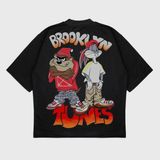 "brooklyn Tunes" Unisex T-Shırt - Siyah - 2XL