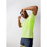 Brooks 211566786 High Point Short Sleeve 2 Yeşil Yuvarlak Yaka Erkek T-Shirt