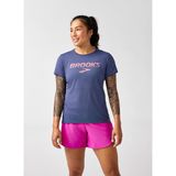 Brooks 221669498 Distance Short Sleeve 3.0 Mavi Kadın T-Shirt