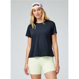 Brooks 221755001 Dash Short Sleeve Siyah Yuvarlak Yaka Kadın T-Shirt
