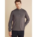 Brooks Brothers Bato Yaka Standart Antrasit Melanj Erkek Kazak BBFW25MKL037 - XL