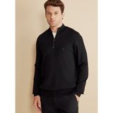 Brooks Brothers Bato Yaka Standart Siyah Erkek Kazak BBFW25MKL037 - 2XL