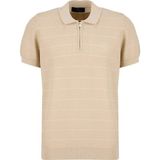 Brooks Brothers Bej Erkek Çizgili Polo T-Shirt BBSS26MKL016 - 2XL - Bej Melanj