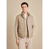 Brooks Brothers Bej Erkek Kapitone Yelek BBSS26MVS001 - XL