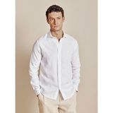 Brooks Brothers Beyaz Erkek Italyan Slim Fit %100 Keten Gömlek BBSS26MSH024 - XL