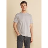 Brooks Brothers Bisiklet Yaka Gri Erkek T-Shirt BBFW25MTS004 - XL