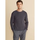 BROOKS BROTHERS Bisiklet Yaka Kazak, XL, 5003310991, Antrasit Melanj, Erkek
