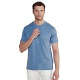 Brooks Brothers Bisiklet Yaka Mavi Erkek T-Shirt BBSS25MTS011 - XL