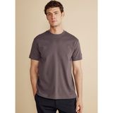 Brooks Brothers Bisiklet Yaka Mürdüm Erkek T-Shirt BBFW25MTS004 - 3XL