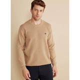 Brooks Brothers Bisiklet Yaka Standart Camel Erkek Kazak BBFW25MKL001 - XL