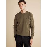 Brooks Brothers Bisiklet Yaka Standart Haki Erkek Kazak BBFW25MKL001 - 2XL