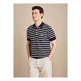 BROOKS BROTHERS Çizgili Kazak 2XL, M, 5003352611, Kırık Beyaz - Lacivert, Erkek