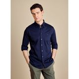 BROOKS BROTHERS Düğmeli Slim Fit Logo Baskılı Gömlek, L, 5003351961, Lacivert, Erkek