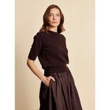 Brooks Brothers Kahverengi Kadın Bisiklet Yaka Kazak BBFW26FKL006 - Koyu Kahve - M