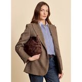 Brooks Brothers Kahverengi Kadın Regular Fit Balıksırtı Ceket BBFW26FBL008 - 40