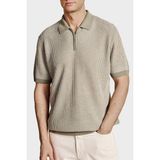Brooks Brothers Keten Karışımlı Kısa Kollu Örgü Polo Yaka Kazak Erkek Polo Yaka Kazak BBSS26MKL005180 - Su Yeşili