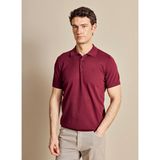 Brooks Brothers Kırmızı Erkek Triko Polo T-Shirt BBSS26MKL026 - Bordo