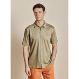 Brooks Brothers Lacivert Erkek %100 Keten Gömlek BBSS26MKN004 - Haki